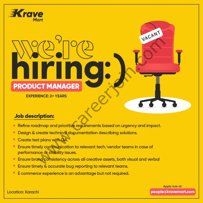 Krave Mart Jobs Product Manager 1