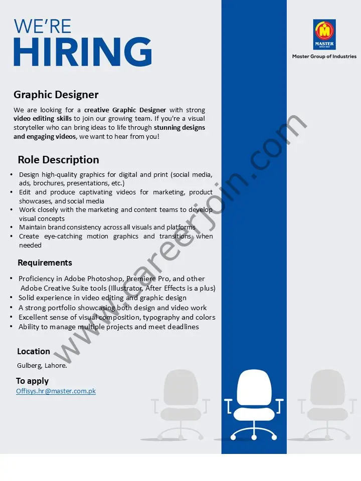 Master Group of Industries Jobs Graphic Designer 1
