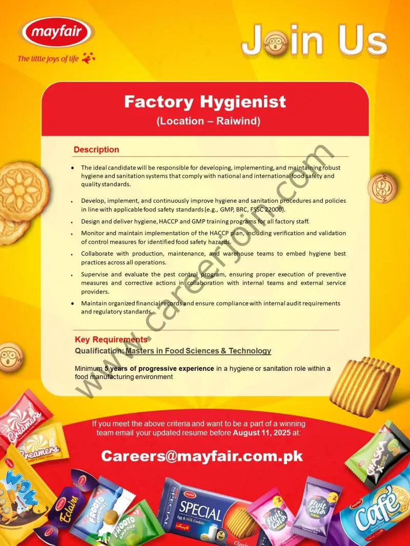 Mayfair Pakistan Jobs Factory Hygienist 1