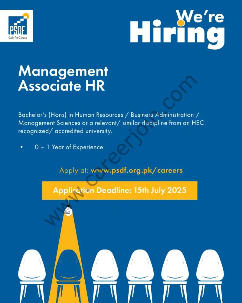 Punjab Skill Development Funds PSDF Jobs Management Associate HR 1