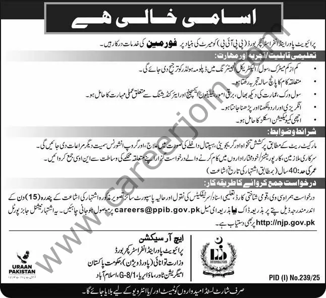 Private Power & Infrastructure Board Jobs 13 July 2025 Express 1