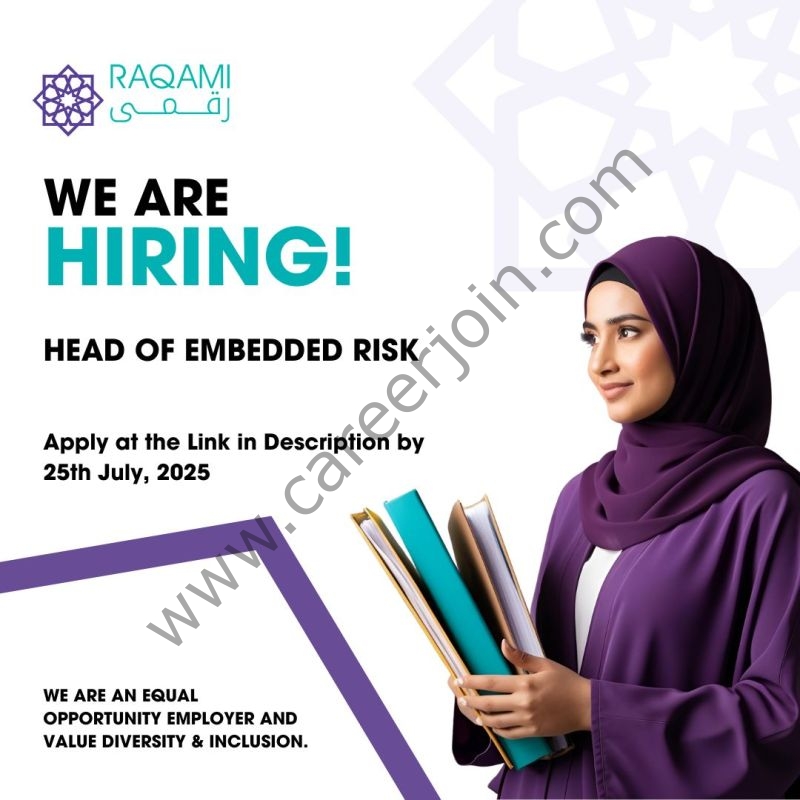 Raqami Islamic Digital Bank Jobs July 2025 1