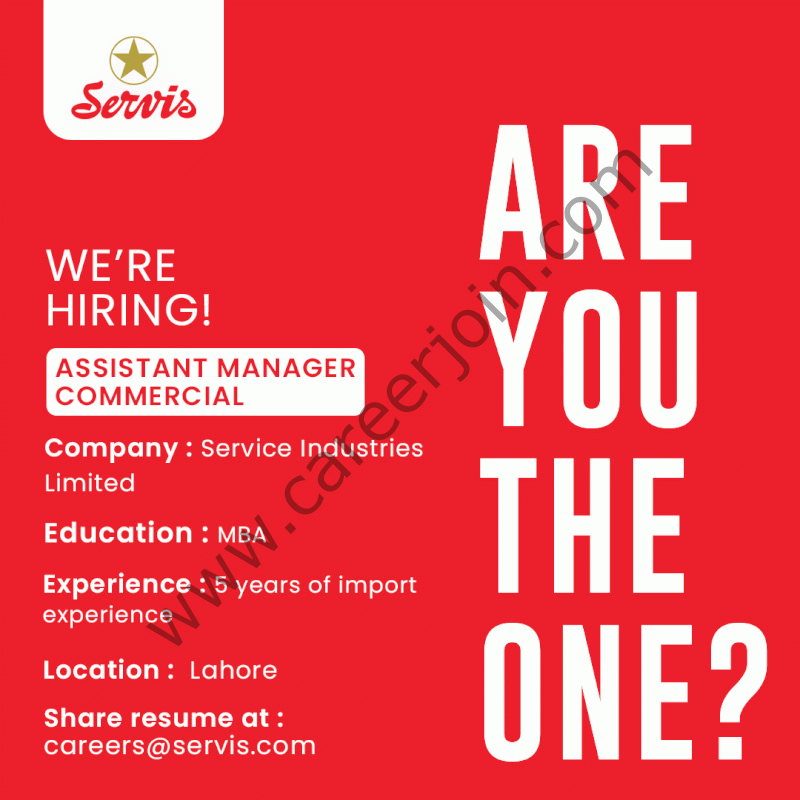Service Industries Limited Jobs AM Commercial 1