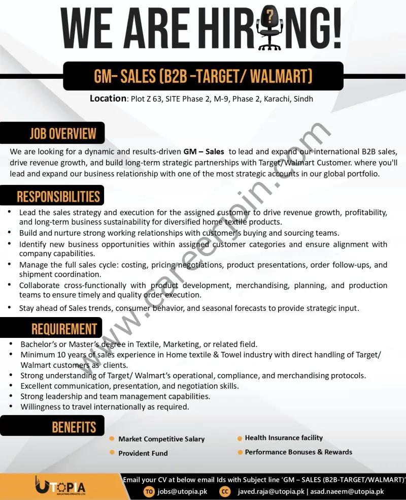 Utopia Industries Pvt Ltd Jobs July 2025 1