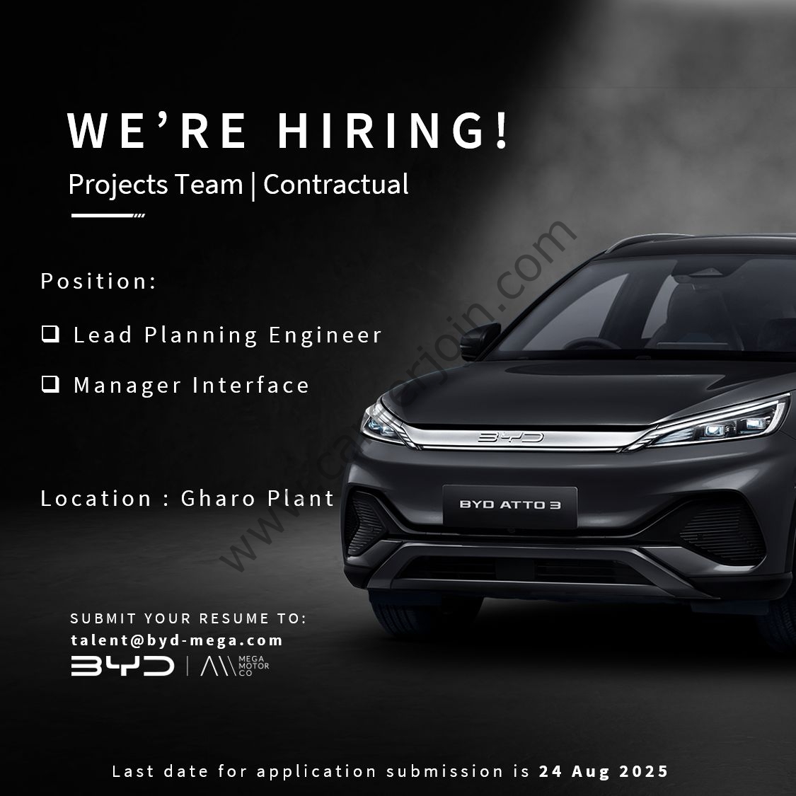 BYD Pakistan Jobs August 2025 2
