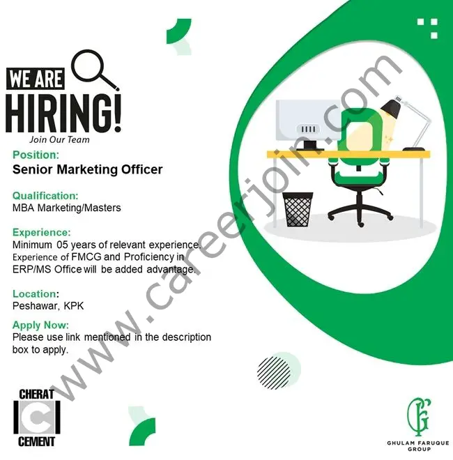 Cherat Cement Company Limited Jobs Senior Marketing Officer 1