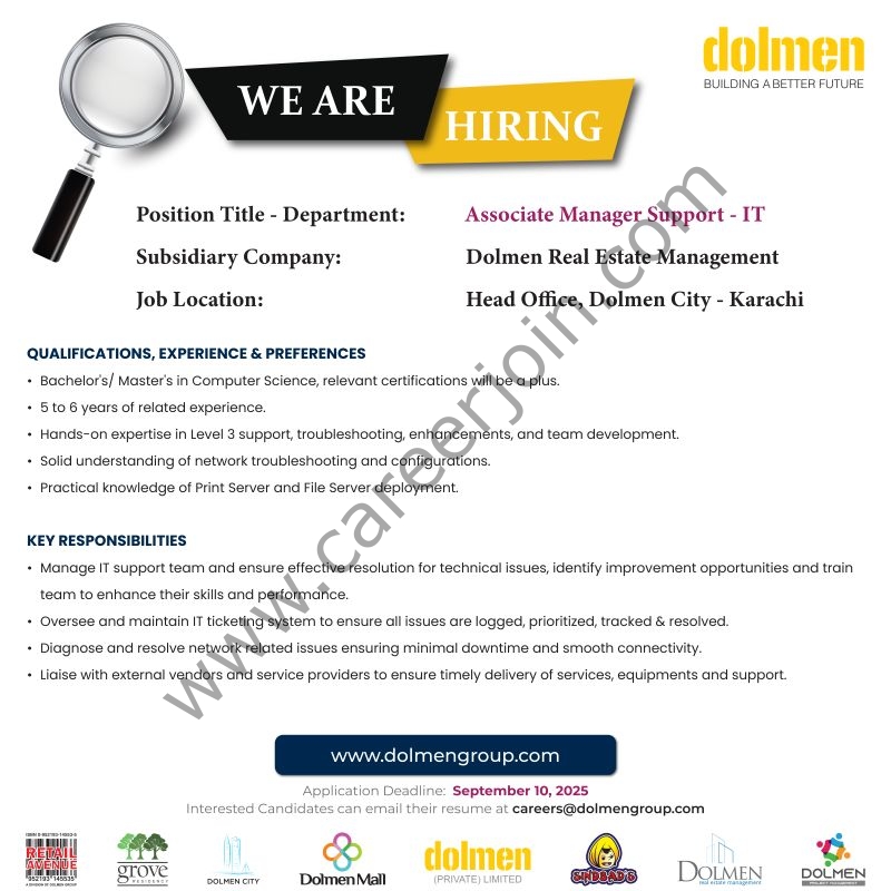 Dolmen Group Jobs September 2025 1