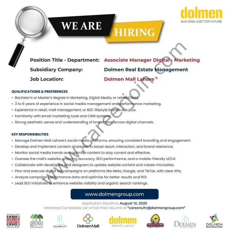 Dolmen Group Jobs August 2025 1