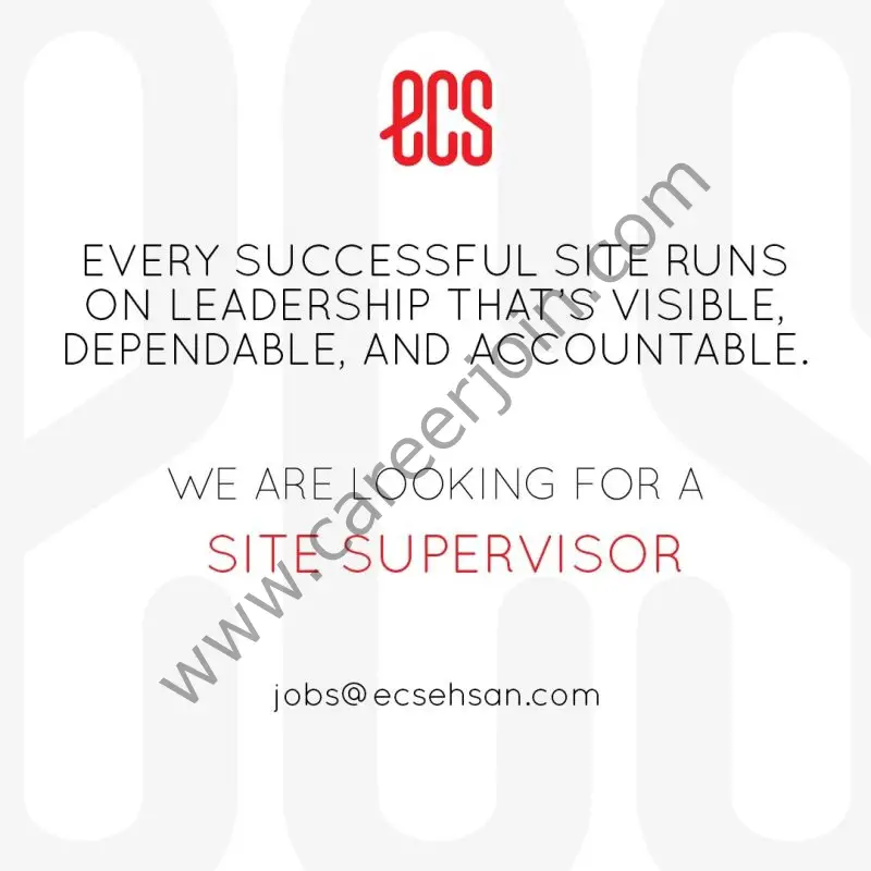 ECS Ehsan Chappal Store Jobs Site Supervisor 1