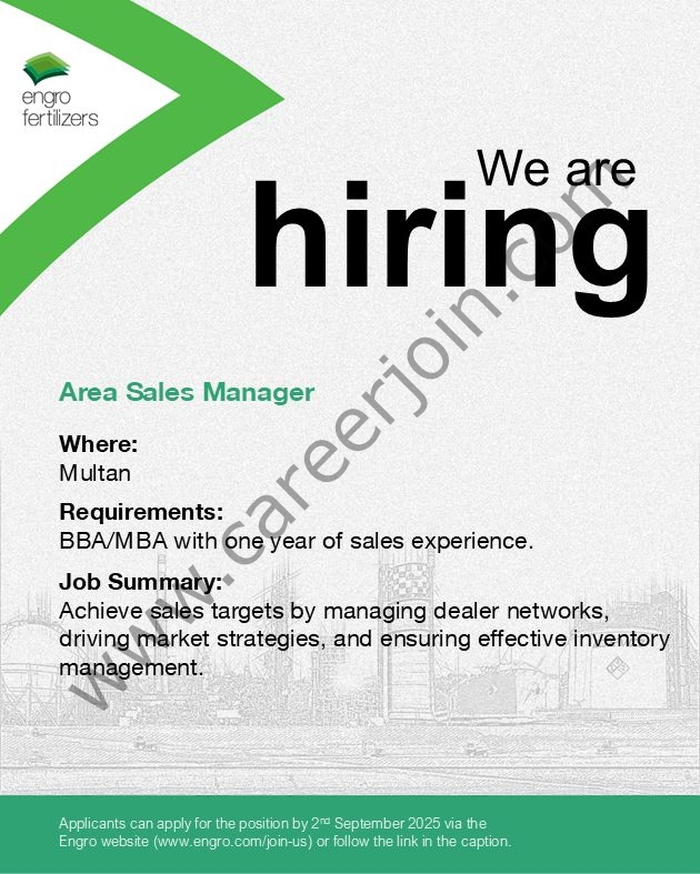 Engro Corporation Limited Jobs August 2025 1