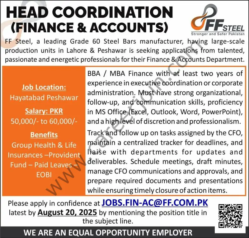 FF Steel Jobs August 2025 1