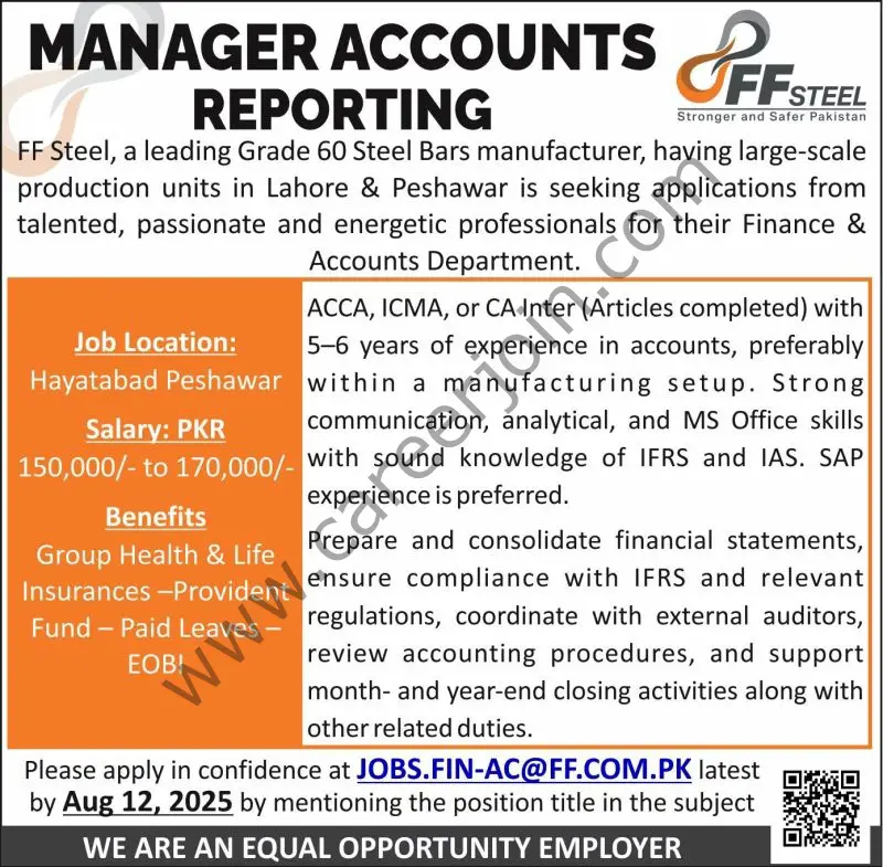 FF Steel Jobs August 2025 1
