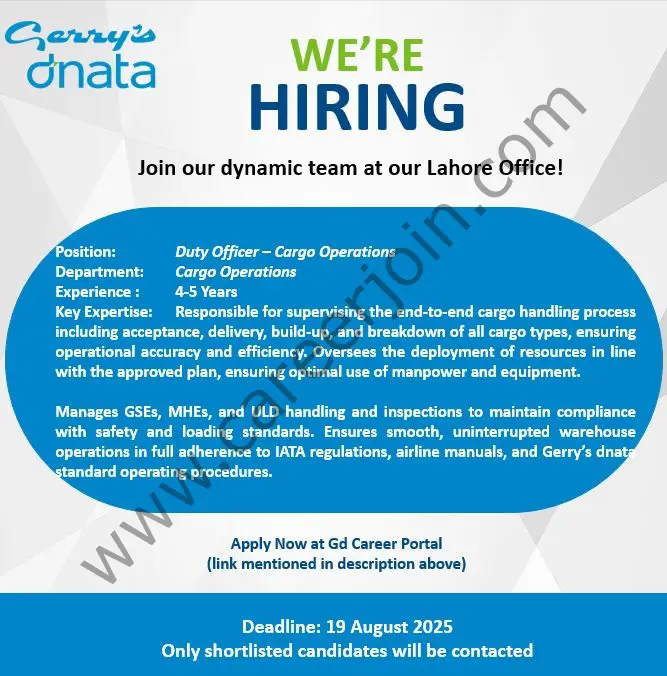 Gerry's dnata Jobs Duty Officer 2