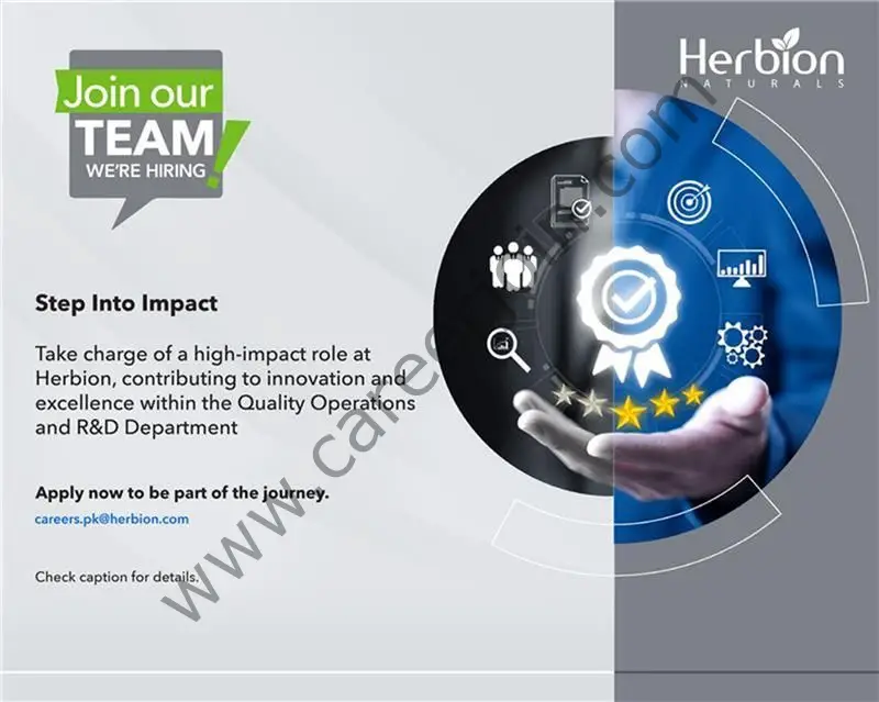 Herbion Naturals Jobs August 2025 1