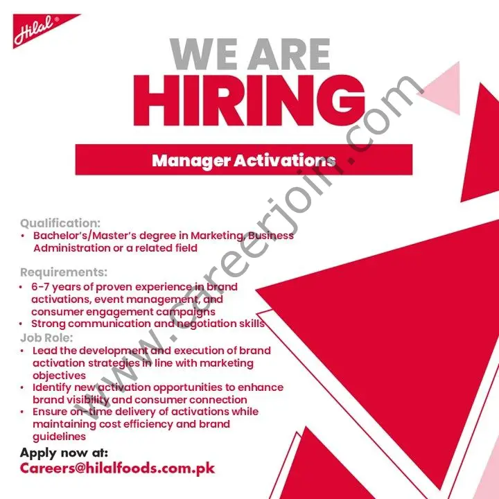 Hilal Foods Pvt Ltd Jobs August 2025 1