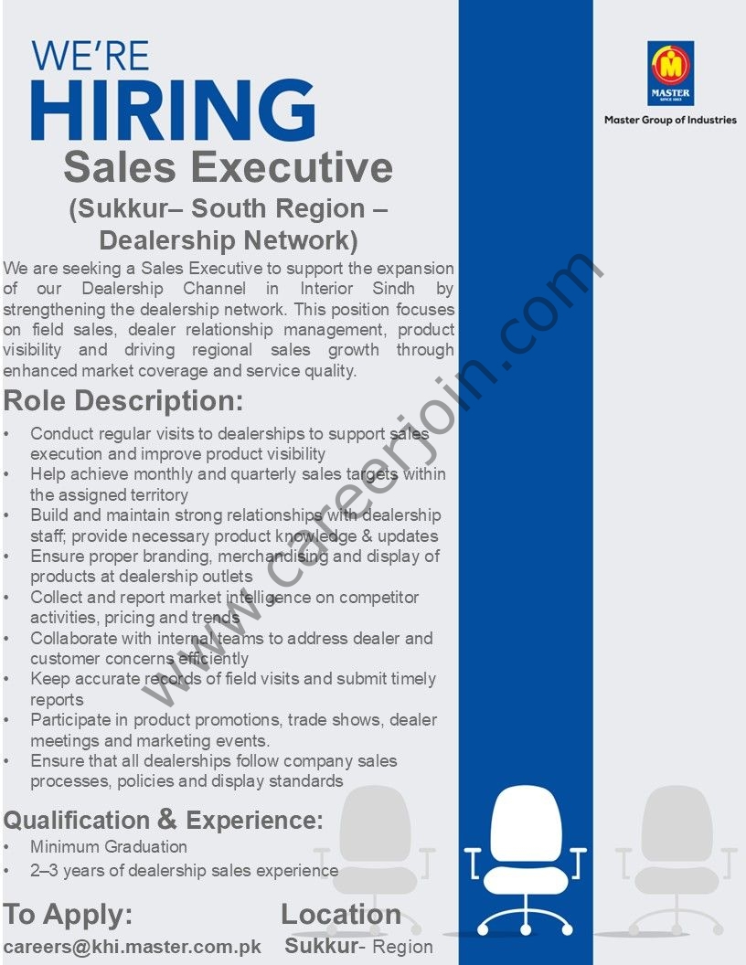 Master Group Of Industries Jobs Sales Executive 1