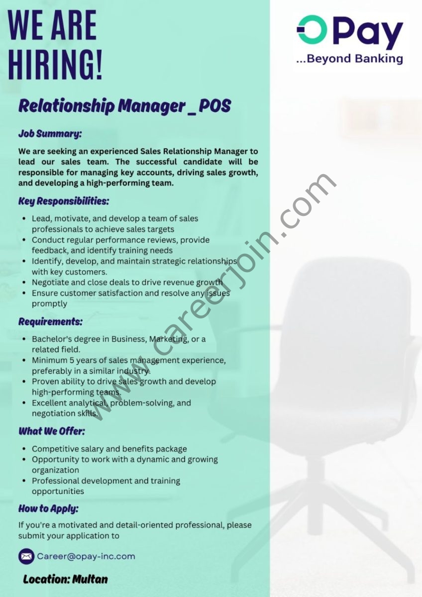 Opay Inc Jobs Relationship Manager (POS) 1