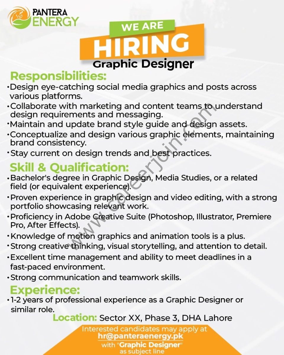 Pantera Energy Jobs Graphic Designer 1