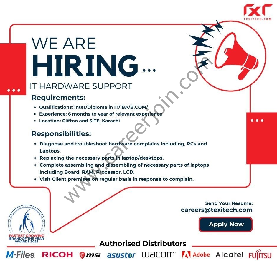 Texitech Pvt Ltd Jobs August 2025 1