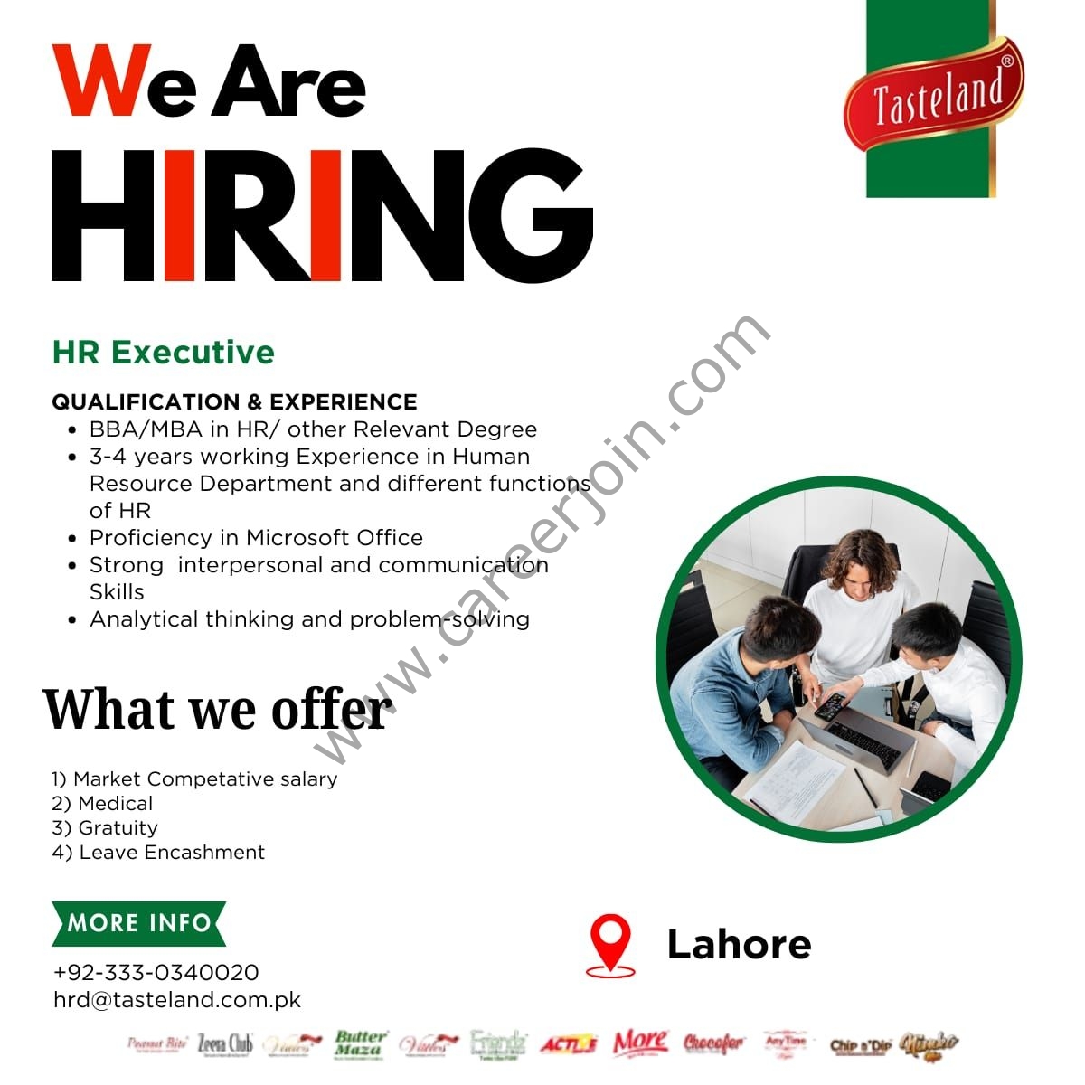 Tasteland Allied Food Jobs HR Executive 1