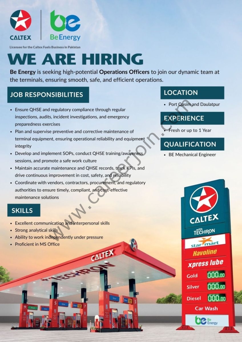 Be Energy Limited Jobs October 2025 1