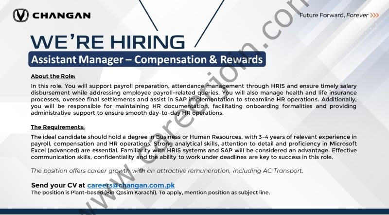 Changan Auto Jobs September 2025 2