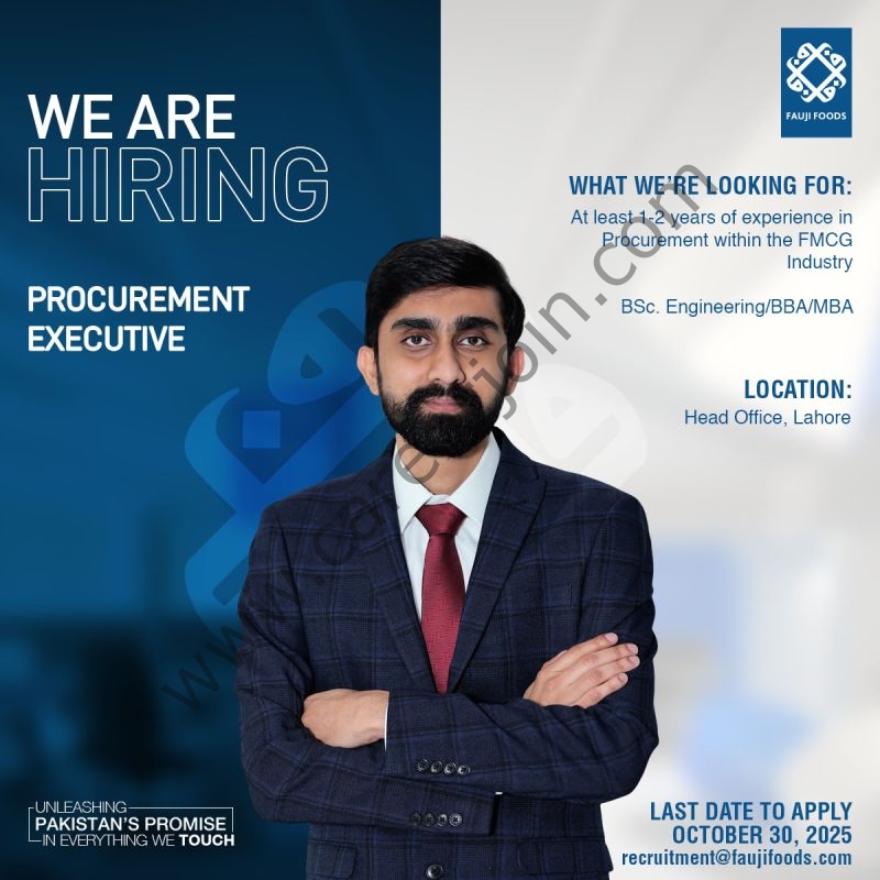 Fauji Foods Limited Jobs Procurement Executive 1