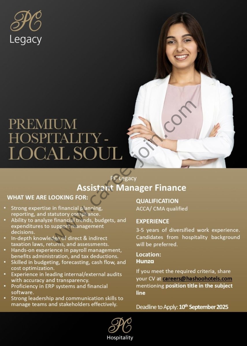 Hashoo Hotels Jobs Assistant Manager Finance 1