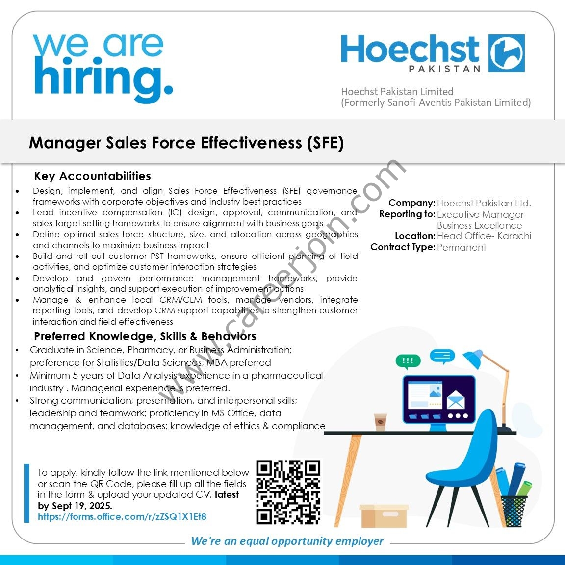Hoechst Pakistan Limited Jobs Manager Sales Force Effectiveness (SFE) 1
