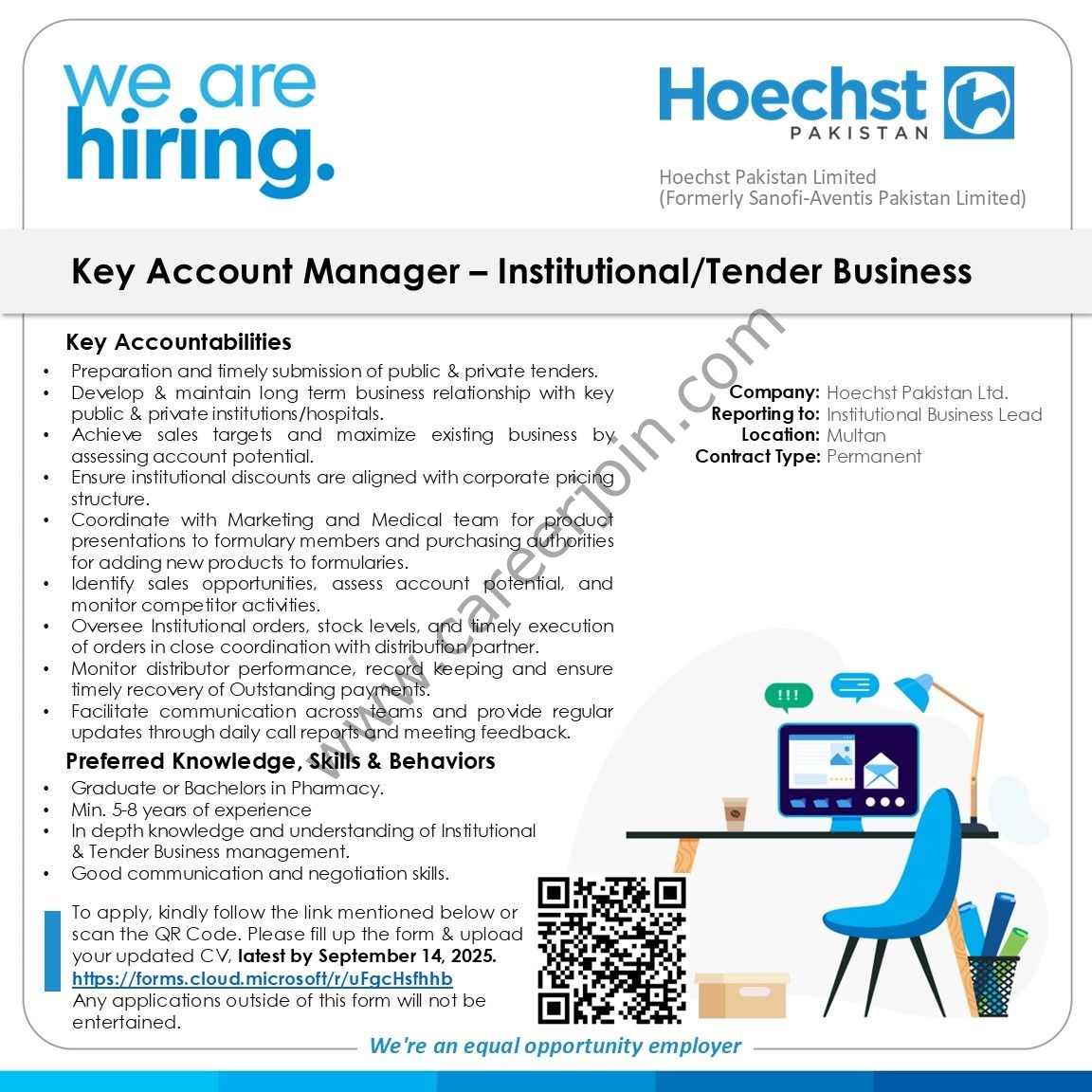 Hoechst Pakistan Limited Jobs Key Account Manager Institutional/Tender Business 1