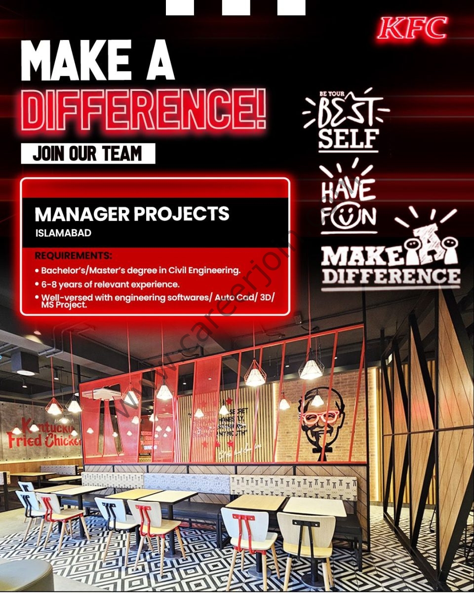 KFC Pakistan Jobs Manager Projects 1