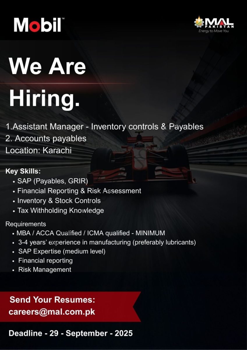 MAL Pakistan Limited Jobs September 2025 1
