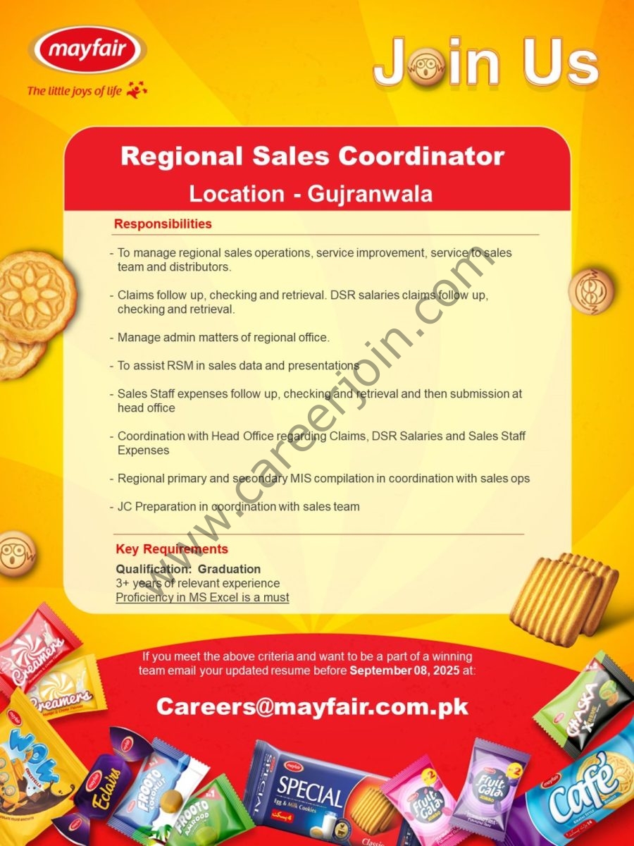Mayfair Pakistan Jobs Regional Sales Coordinator 1