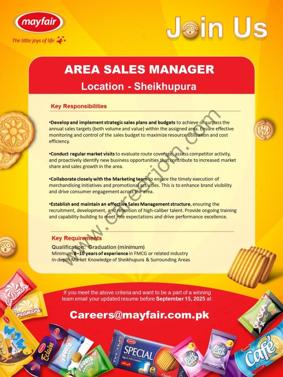 Mayfair Pakistan Jobs Area Sales Manager 1