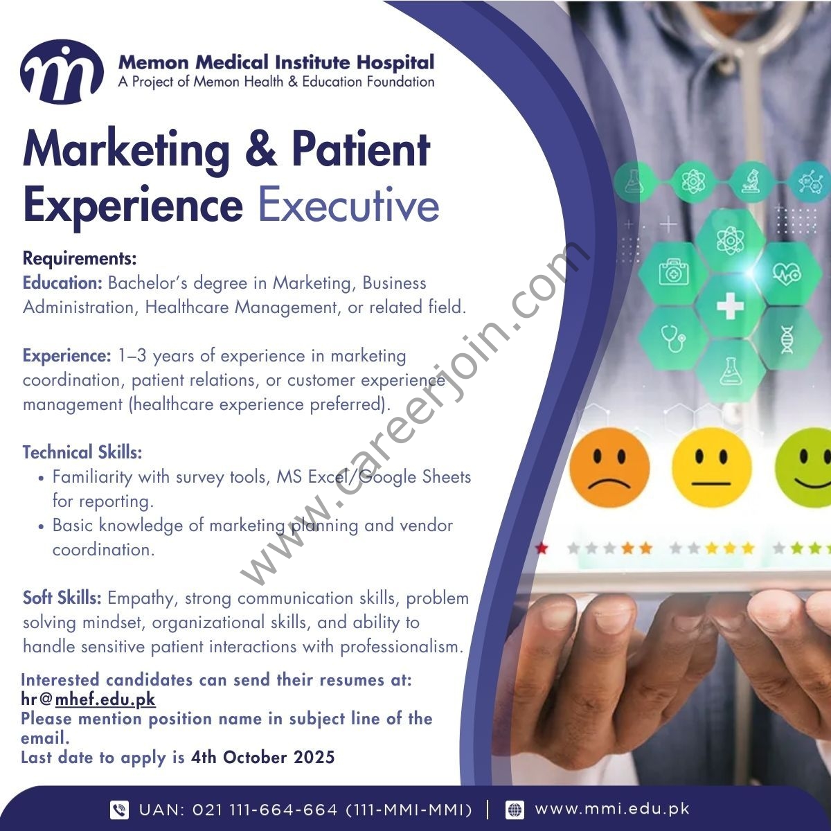 Memon Medical Institute MMI Hospital Jobs October 2025 5