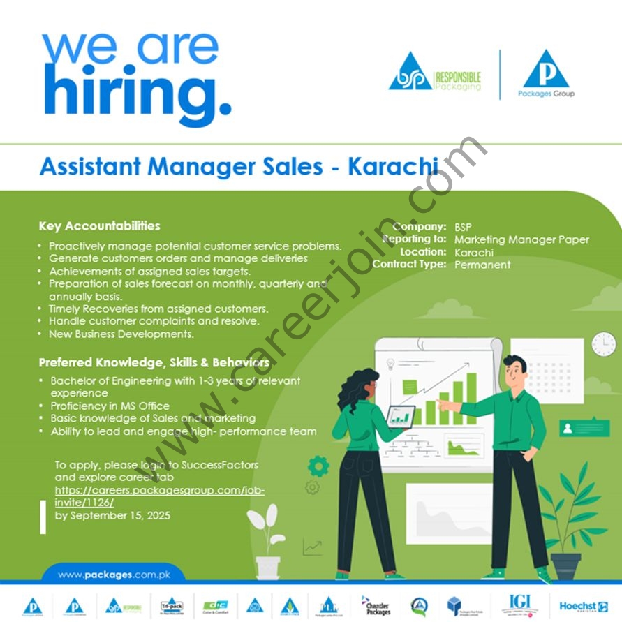 Packages Group Jobs Assistant Manager Sales 1