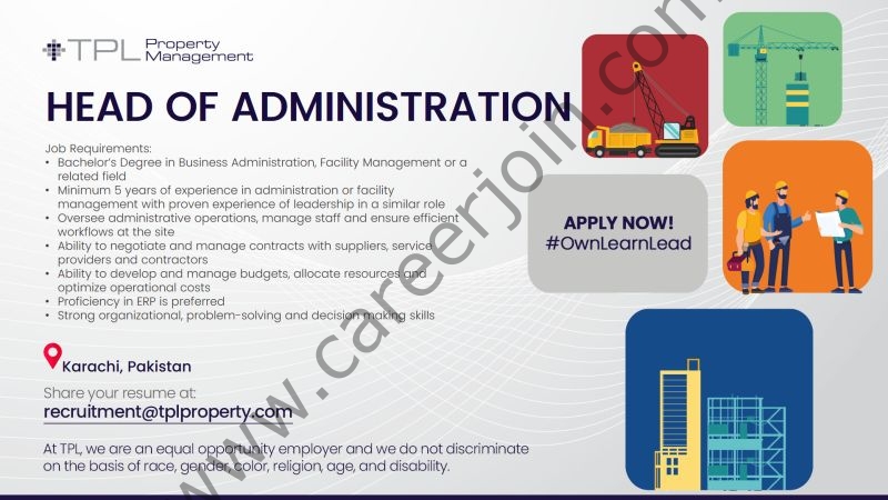 TPL Property Management Jobs Head of Administration 1