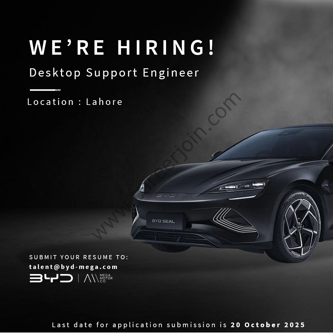 BYD Pakistan Jobs Desktop Support Engineer 1