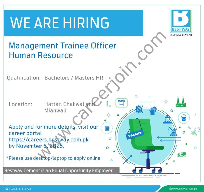 Bestway Cement Limited Jobs Management Trainee Officer HR  1