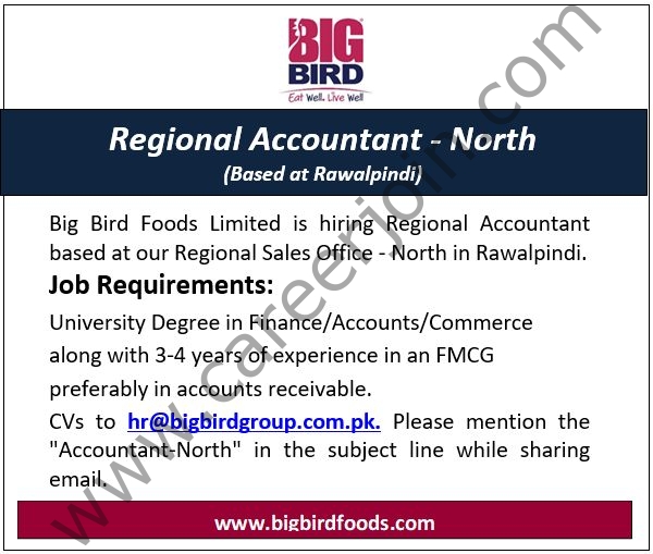 Bigbird Group Jobs Regional Accountant 1