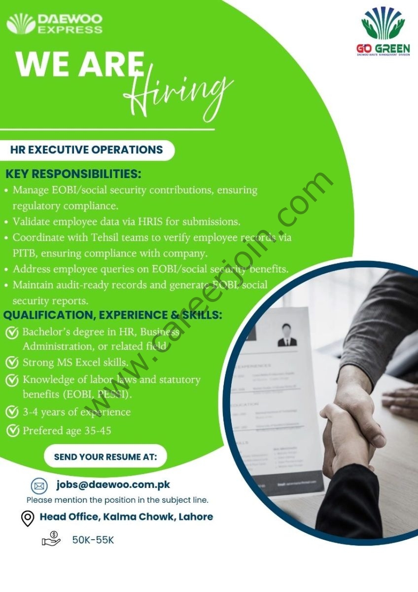 Daewoo Express Jobs October 2025 1