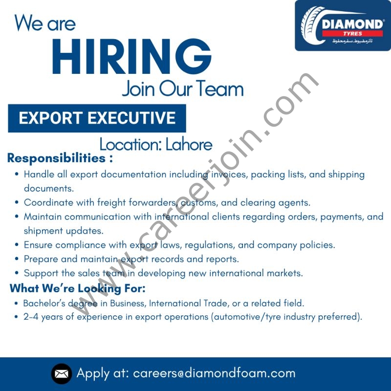 Diamond Tyres Jobs October 2025  2