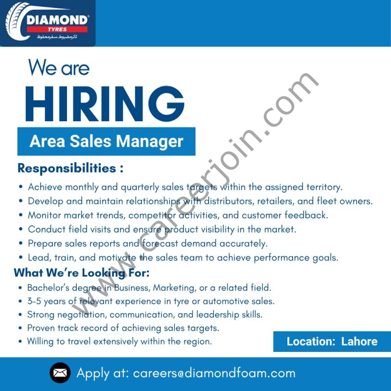 Diamond Tyres Jobs October 2025  1