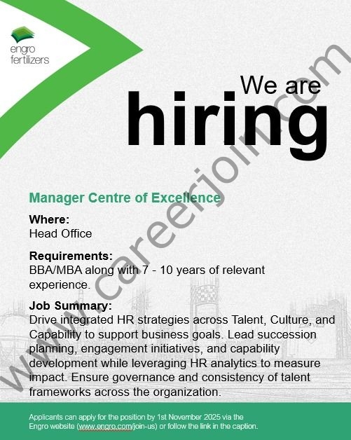 Engro Corporation Limited Jobs November 2025 1