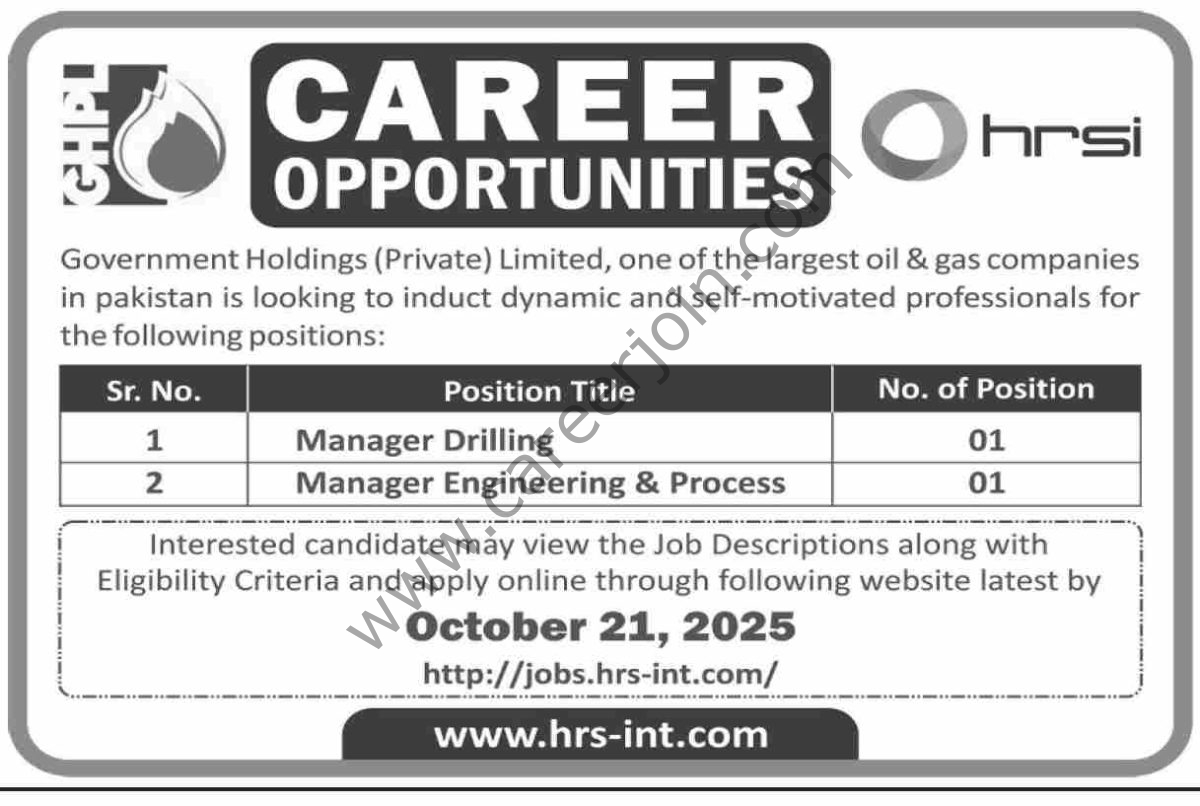 Government Holdings Pvt Ltd Jobs 05 October 2025 Dawn 1