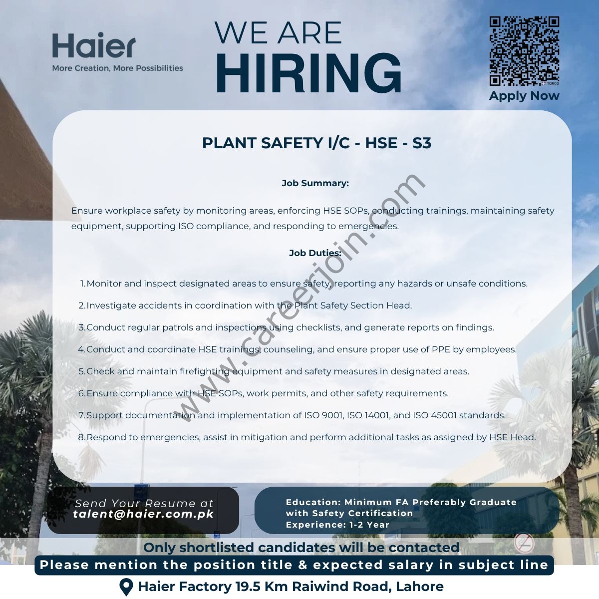 Haier Pakistan Jobs October 2025 2