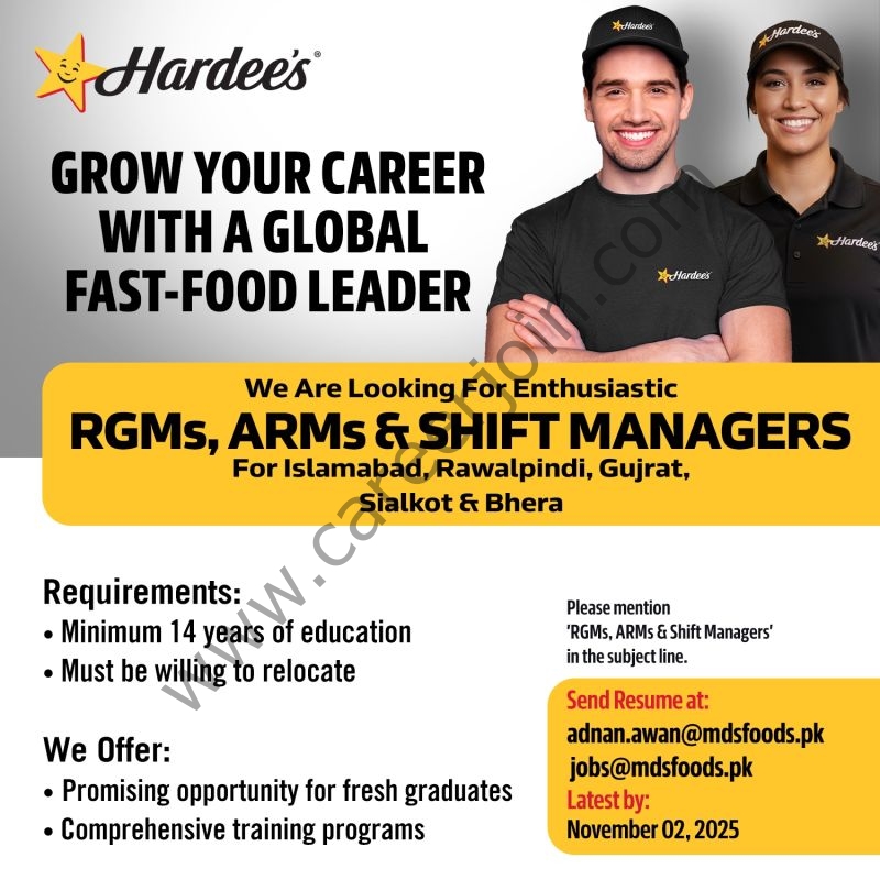 Hardeeds Training Manager Hardees Jobs October 2025