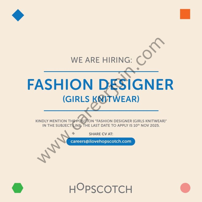 Highpoint Ventures (Pvt) Ltd Jobs Fashion Designer (Girls Knitwear) 1