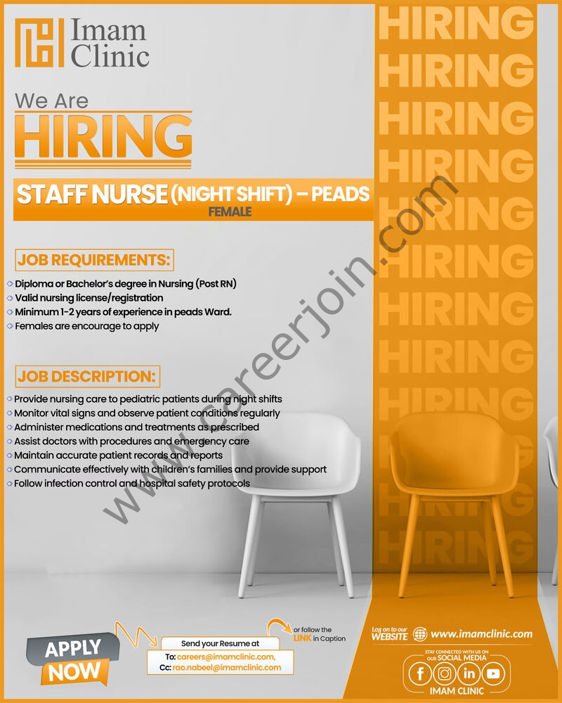 Imam Clinic Jobs October 2025 2