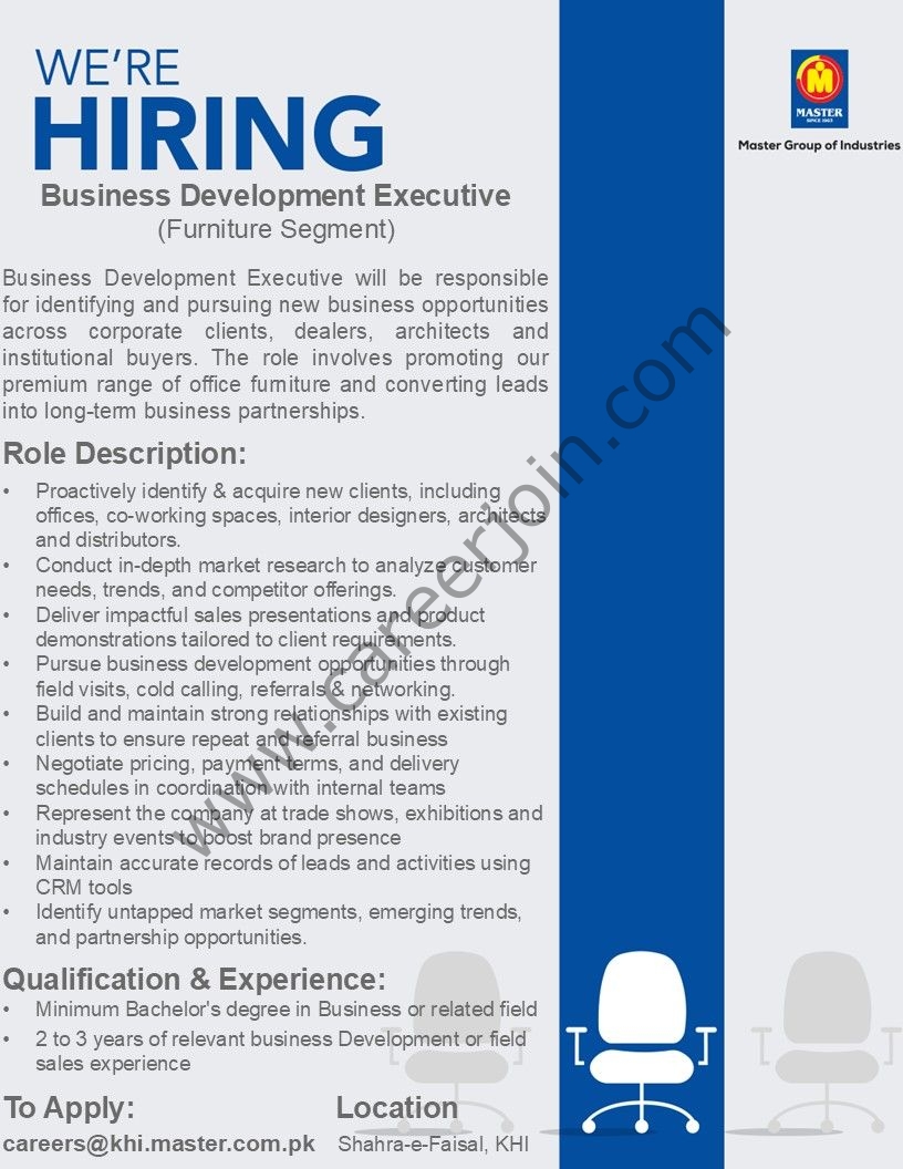 Master Group of Industries Jobs Business Development Executive 1